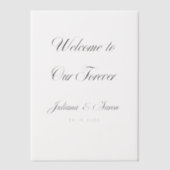 Elegant Script Wedding Vellum Uitnodigingen (Voorkant)