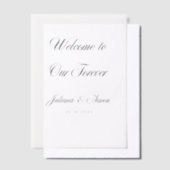 Elegant Script Wedding Vellum Uitnodigingen (Offset)