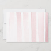 Elegant Script Welcome Baby Girl Foto Roze geboort Aankondiging (Achterkant)