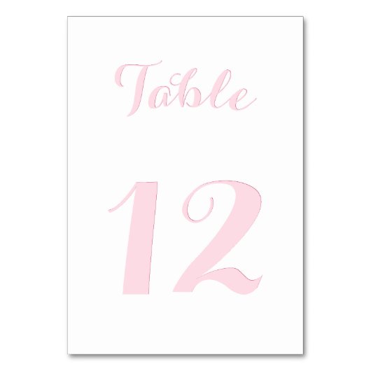 Elegant Script Witte Roze Chic Bruid Huwelijk Fees Kaart (Voorkant)