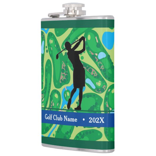 Elegant Script Women's Golf League Flask - Aangepa Heupfles (Links)