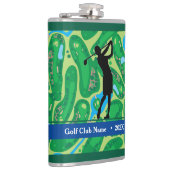 Elegant Script Women's Golf League Flask - Aangepa Heupfles (Rechts)