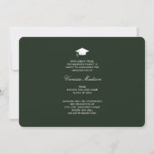 Elegant Script Yellow Flowers | Modern Photo Afstu Aankondiging (Achterkant)