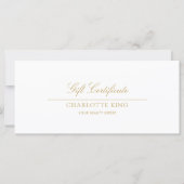 Elegant script | Zakelijk cadeaubon (Voorkant)
