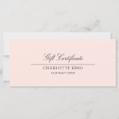Elegant script | Zakelijk cadeaubon (Voorkant)
