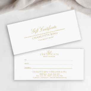 Elegant script Zakelijk cadeaubon