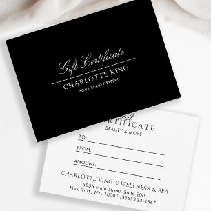 Elegant script Zakelijk cadeaubon