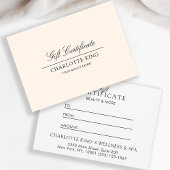 Elegant script | Zakelijk cadeaubon
