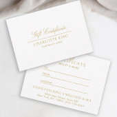 Elegant script | Zakelijk cadeaubon