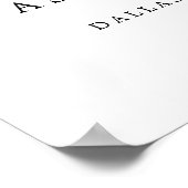 Elegant Script Ze zei ja Verloving Celebratie Poster (Hoek)