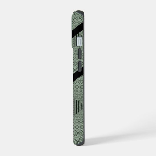 Elegant script zijn bruid bruidegom bruiloft iPhone 15 case (Linkerkant)