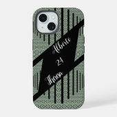 Elegant script zijn bruid bruidegom bruiloft iPhone 15 case (Achterkant)