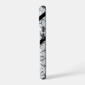 Elegant script zijn bruid bruidegom bruiloft iPhone 15 case (Linkerkant)