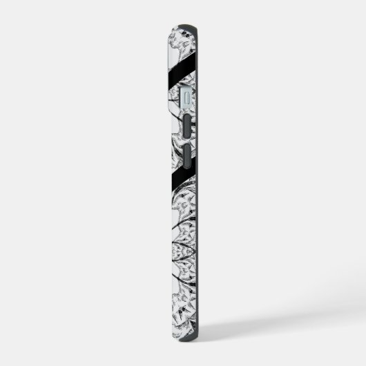 Elegant script zijn bruid bruidegom bruiloft iPhone 15 case (Linkerkant)