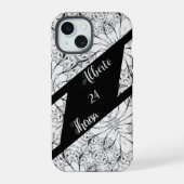 Elegant script zijn bruid bruidegom bruiloft iPhone 15 case (Achterkant)