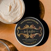Elegant Script Zwart Body Butter Labels
