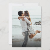 Elegant Script zwart foto koppels Vrijgezellenfees Kaart (Achterkant)