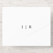 Elegant Script Zwarte Kalligrafie Huwelijk Folie All In One Uitnodiging (Achterzijde)