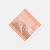 Elegant script zwevend hart foto servet (Hoek)