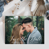 Elegant scriptfoto save the date