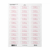 Elegant scriptlabel voor kerstretouradres voor scr etiket (Full Sheet)