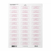 Elegant scriptlabel voor kerstretouradres voor scr etiket (Full Sheet)