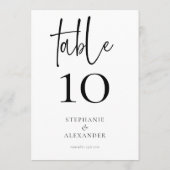 Elegant scriptnamen Datum om het even welk kleurta Kaart (Achterkant)