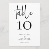 Elegant scriptnamen Datum om het even welk kleurta Kaart (Voorkant)