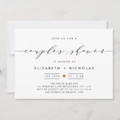 Elegant scriptuitnodiging kaart (Voorkant)