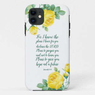 Elegant Scripture Jeremiah 29:11 Case-Mate iPhone Case