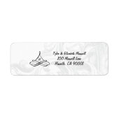Elegant Scroll Adresetiketten Etiket (Voorkant)