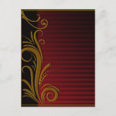 Elegant Scroll Design Briefkaart (Voorkant)