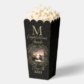 Elegant Scroll + Gold Dots Congratulation Class of Bedankdoosjes (Popped)