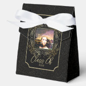 Elegant Scroll + Gold Dots Congratulation Class of Bedankdoosjes (Voorkant)