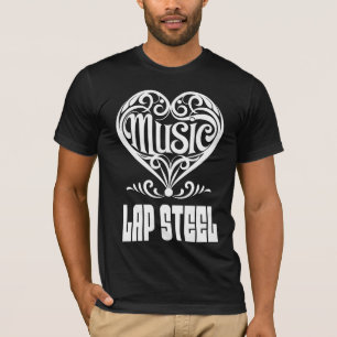 Elegant Scroll Heart voor liefhebbers van lapsteel T-shirt
