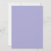 Elegant Scroll Lavender Wedding Invitations Kaart (Achterkant)