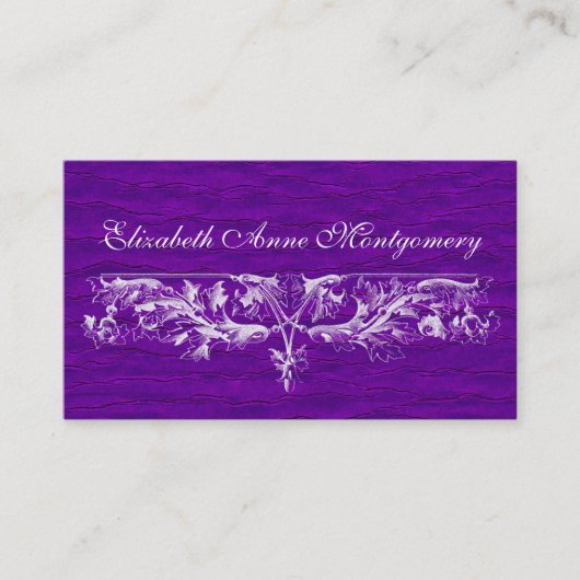 Elegant   Scroll Professional Visitekaartjes (Voorkant)