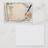 Elegant Scroll Visitekaartje (Voorkant / Achterkant)