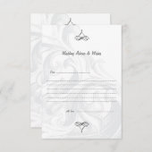 Elegant Scroll Wedding Advice Kaarten (Voorkant / Achterkant)
