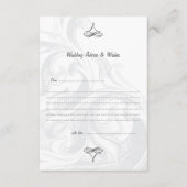 Elegant Scroll Wedding Advice Kaarten (Voorkant)