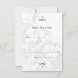Elegant Scroll Wedding Advice Kaarten