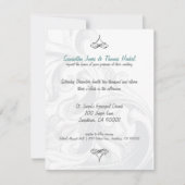 Elegant Scroll Wedding Invitations Kaart (Voorkant)
