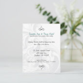Elegant Scroll Wedding Invitations Kaart (Staand voorkant)
