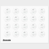 Elegant Scroll Wedding Stickers (Vel)