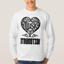 Elegant scrolled hart voor Strumstick liefhebbers