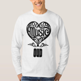 Elegant Scrolled Heart for Oud Lovers T-shirt