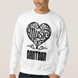 Elegant Scrolled Heart for Santoor Lovers Trui