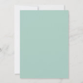 Elegant Seafoam Our New Home Photo Movement Aankondiging (Achterkant)