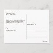 Elegant Seahorse Baby shower Bedankt Briefkaart (Achterkant)