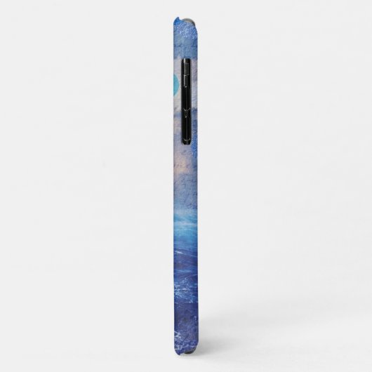 Elegant Seahorse Blue Ocean Waves Case-Mate iPhone Case (Achterkant/links)